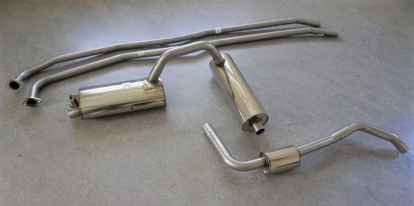 Image stainless steel exhaust Volvo 164E