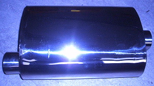 Bild rostfri reflektionsljuddämpare 350 mm i 2.5 tum