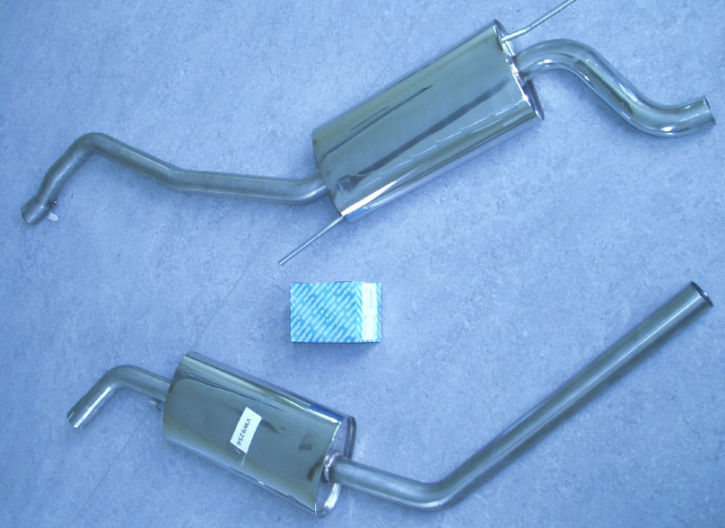Pictures of VW Stainless Steel Exhausts (mufflers) e.g. Bora,Caddy,Golf