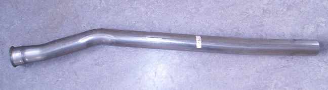 Bild rostfritt avgasrör med konad fläns till avgasrör