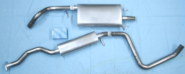 Picture stainless-steel-exhaust Ford Escort 1600i 16V 