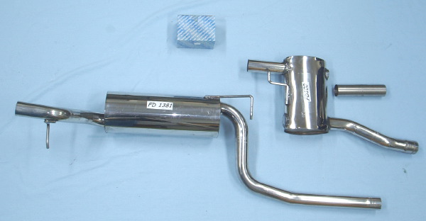 Picture stainless-steel-exhaust  Ford Focus 1.6 