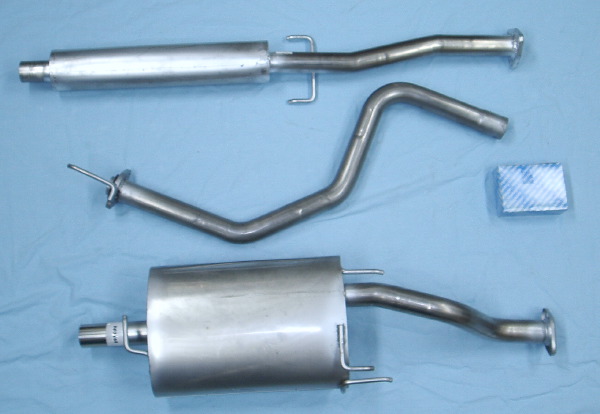 Picture stainless-steel-exhaust Honda Civic 1.6i SR 