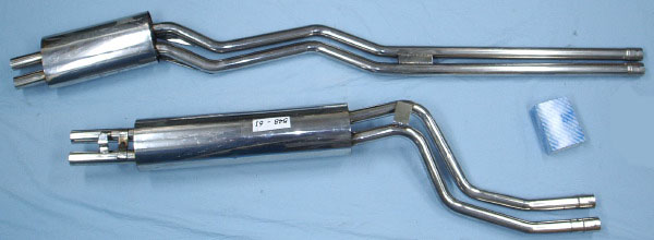 Picture stainless-steel-exhaust Mercedes 250CE W114-serie