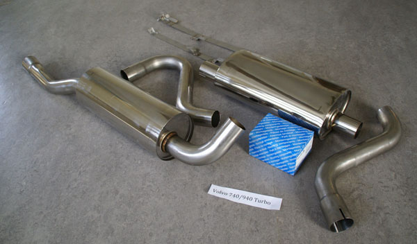 Picture stainless-steel-exhaust Volvo 940 GLT & 940 Turbo
