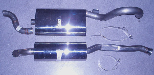 Photo stainless-steel-exhaust Volvo 960 rigid rear axis