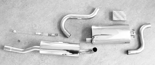 Photo stainless-steel-exhaust Volvo 740 GL/GLE